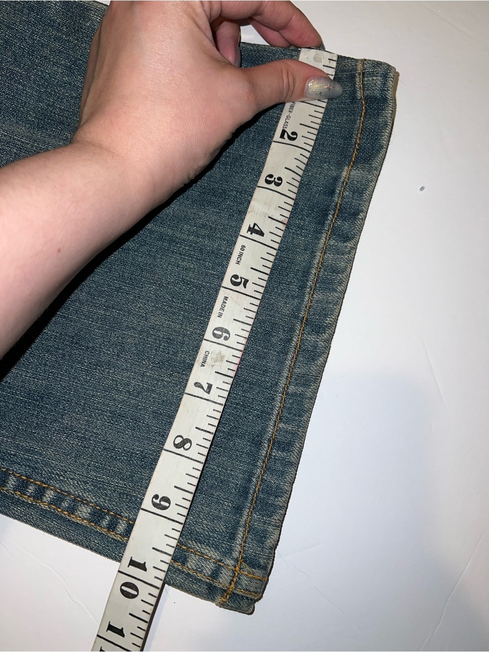 Vintage Y2K Rhinestone Skull Bootcut Jeans - Picture 10 of 10